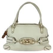 Gucci Vintage Pre-owned Laeder handvskor Beige, Dam