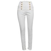 Balmain Pre-owned Pre-owned Tyg nederdelar White, Dam