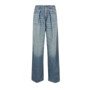 Haikure Blå Tencel Denim Jeans Blue, Dam