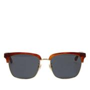 Gucci Vintage Pre-owned Plast solglasgon Brown, Dam