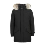 Woolrich Hög Krage Päls Parkasjacka Black, Herr