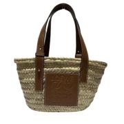 Loewe Pre-owned Pre-owned Raffia handvskor Beige, Dam