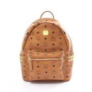 MCM Pre-owned Pre-owned Canvas ryggsckar Brown, Dam