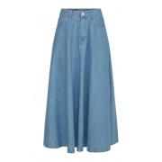 Emma&Gaia Denim Skirts Blue, Dam