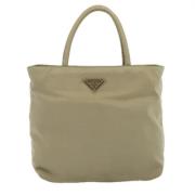 Prada Vintage Pre-owned Tyg prada-vskor Beige, Dam