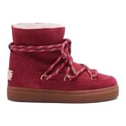 Coccinelle Röd Mocka Shearling Kollektion Red, Dam