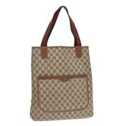 Gucci Vintage Pre-owned Laeder totevskor Beige, Dam