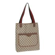 Gucci Vintage Pre-owned Laeder totevskor Beige, Dam