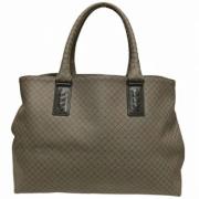 Bottega Veneta Vintage Pre-owned Laeder totevskor Beige, Dam