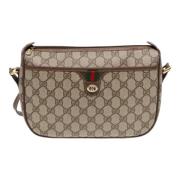 Gucci Vintage Pre-owned Canvas gucci-vskor Beige, Dam