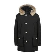 Woolrich Avtagbar päls parka för arktiskt väder Black, Herr