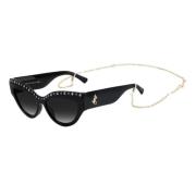 Jimmy Choo Svart Acetat Dam Solglasögon Black, Dam