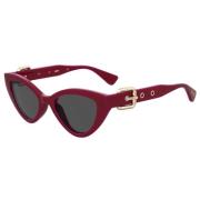 Moschino Röd Acetat Dam Solglasögon Red, Dam