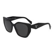 Prada Modern Oregelbunden Solglasögon Black, Unisex