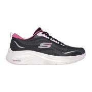 Skechers Dam Lågtop Sneakers med Vapor Foam Black, Dam