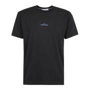 Stone Island Avslappnad Bomull T-shirt Black, Herr