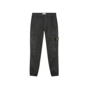 Stone Island Grå Cargo Jogger Byxor Gray, Herr