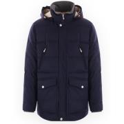 Brunello Cucinelli Cashmere Membrabato Parka med Beaver Blue, Herr