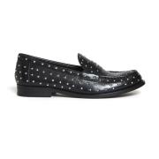 Tory Burch Klassisk Stud Loafer i Svart Läder Black, Dam