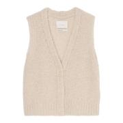 Marc O'Polo Bouclé vest slim Beige, Dam