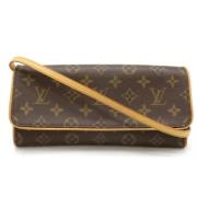 Louis Vuitton Vintage Pre-owned Tyg louis-vuitton-vskor Brown, Dam