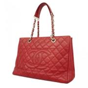 Chanel Vintage Pre-owned Laeder chanel-vskor Red, Dam