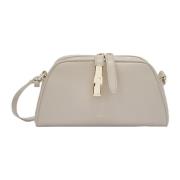 Furla Elegant Crossbody Väska med Raffinerade Detaljer White, Dam