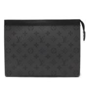 Louis Vuitton Vintage Pre-owned Tyg louis-vuitton-vskor Black, Herr