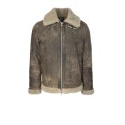 Dfour Shearling Dragkedja Brun Kappa Brown, Herr