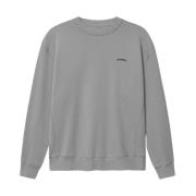 Gabba Logobroderad sweatshirt i grå Gray, Herr