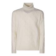 Filippo De Laurentiis Vit Turtleneck Sweater White, Herr