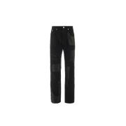 John Richmond Jeans med raka ben och lapp Black, Herr