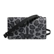 Dolce & Gabbana Leopard Läder Crossbody Korthållare Väska Multicolor, ...