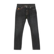 Etro Antracit Bomull Denim Jeans Gray, Herr