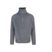 Maison Kitsuné Rävbroderad Merinoulltröja Gray, Herr