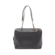 Chanel Vintage Pre-owned Laeder axelremsvskor Black, Dam