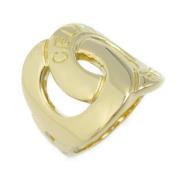 Celine Vintage Pre-owned Metall ringar Yellow, Dam