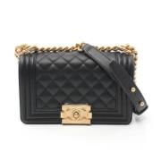 Chanel Vintage Pre-owned Laeder axelremsvskor Black, Dam