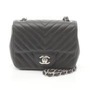 Chanel Vintage Pre-owned Laeder axelremsvskor Black, Dam