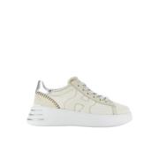 Hogan Rebel Sneakers i Bouclé och Nubuck White, Dam