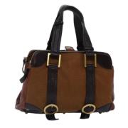 Chloé Pre-owned Pre-owned Canvas handvskor Brown, Dam