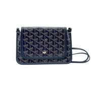 Goyard Vintage Pre-owned Canvas crossbodyvskor Blue, Dam