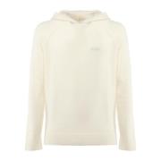 MC2 Saint Barth Vit hoodie med logotyp White, Herr