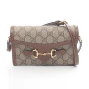 Gucci Vintage Pre-owned Laeder axelremsvskor Beige, Dam