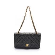 Chanel Vintage Pre-owned Laeder axelremsvskor Black, Dam