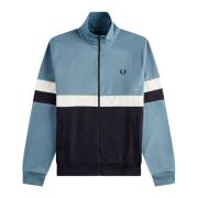 Fred Perry Panel Track Jacket Ash Blå Multicolor, Herr