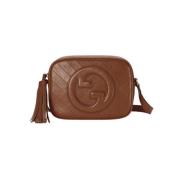 Gucci Blondie Läder Axelväska Brown, Dam