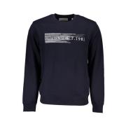 Guess Blå Broderad Sweatshirt Slim Fit Blue, Herr