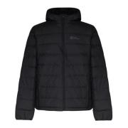 Jack Wolfskin Svart Nylon Dragkedja Huva Jacka Black, Herr