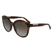 Longchamp Brun Acetat Dam Solglasögon Brown, Dam